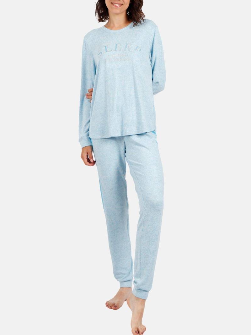 Homewear Pyjama-hose Sleep Damen Blau L von Admas