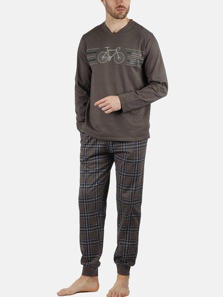 Pyjama Hausanzug Hose Und Oberteil Velo Antonio Miro Herren Grau XL von Admas