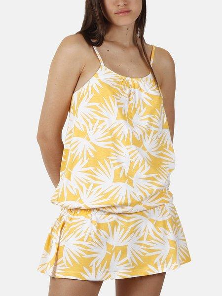 Strandkleid Mit Trägern Palm Spring Unisex Gelbgold M von Admas