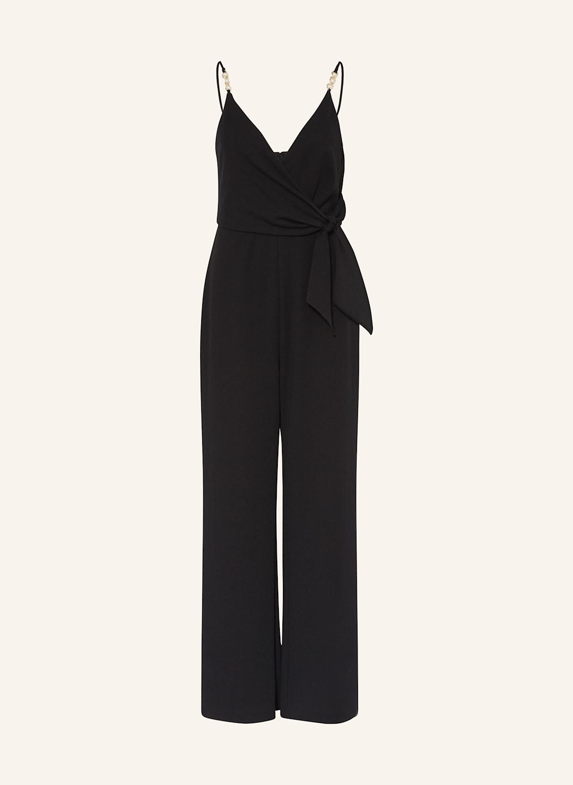 Adrianna Papell Jumpsuit Mit Schmuckperlen schwarz