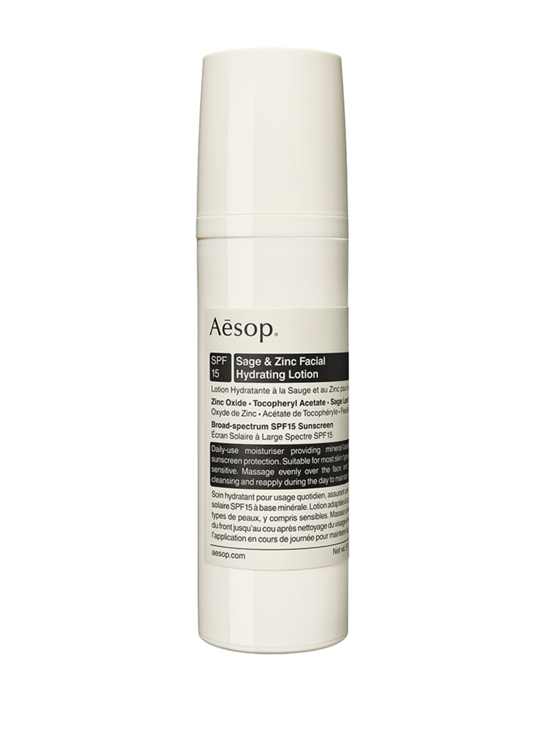 Aesop Sage & Zinc Facial Hydrating Lotion spf15 Gesichtsfluid 50 ml von Aesop