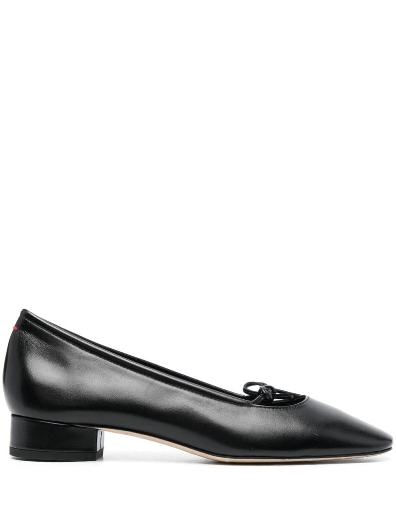 Aeyde 25mm bow-detailing leather pumps - Black von Aeyde