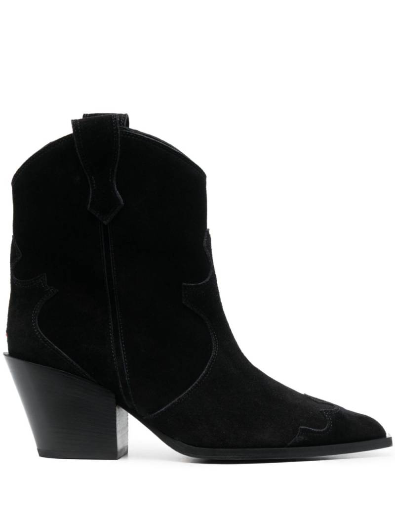 Aeyde Albi 75mm suede boots - Black von Aeyde