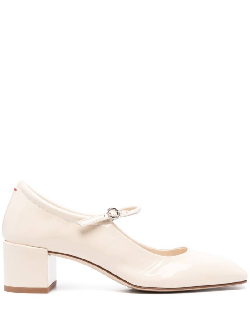 Aeyde Aline 45mm leather pumps - Neutrals von Aeyde