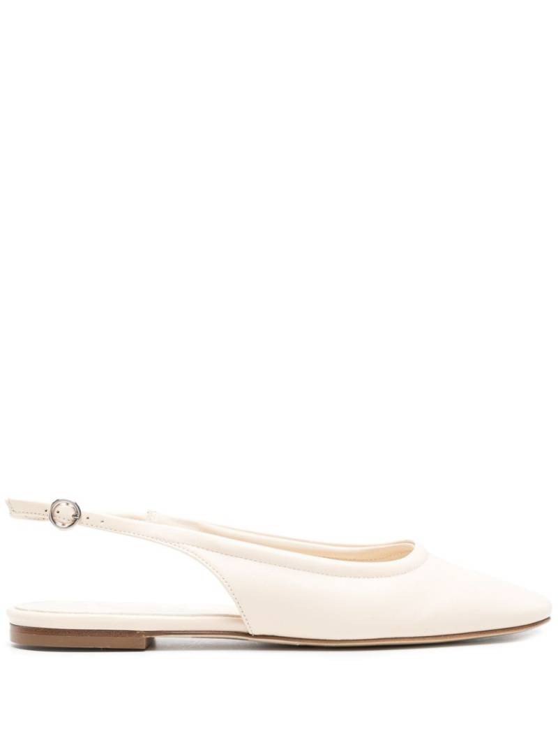 Aeyde Dani leather ballerina shoes - Neutrals von Aeyde