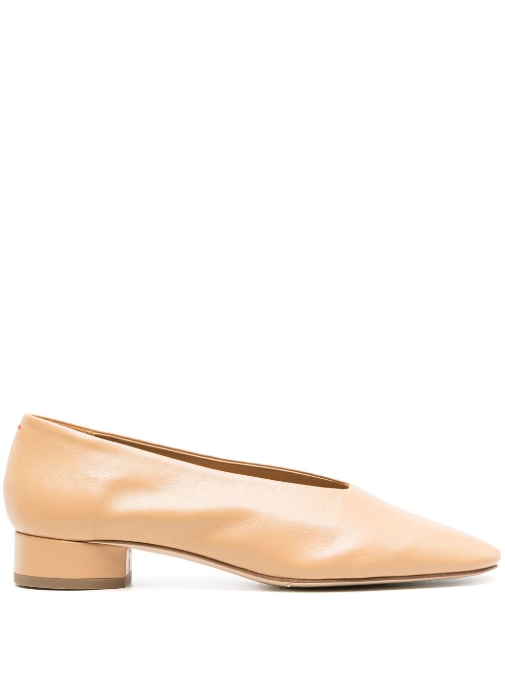 Aeyde Delia leather ballerina shoes - Neutrals von Aeyde