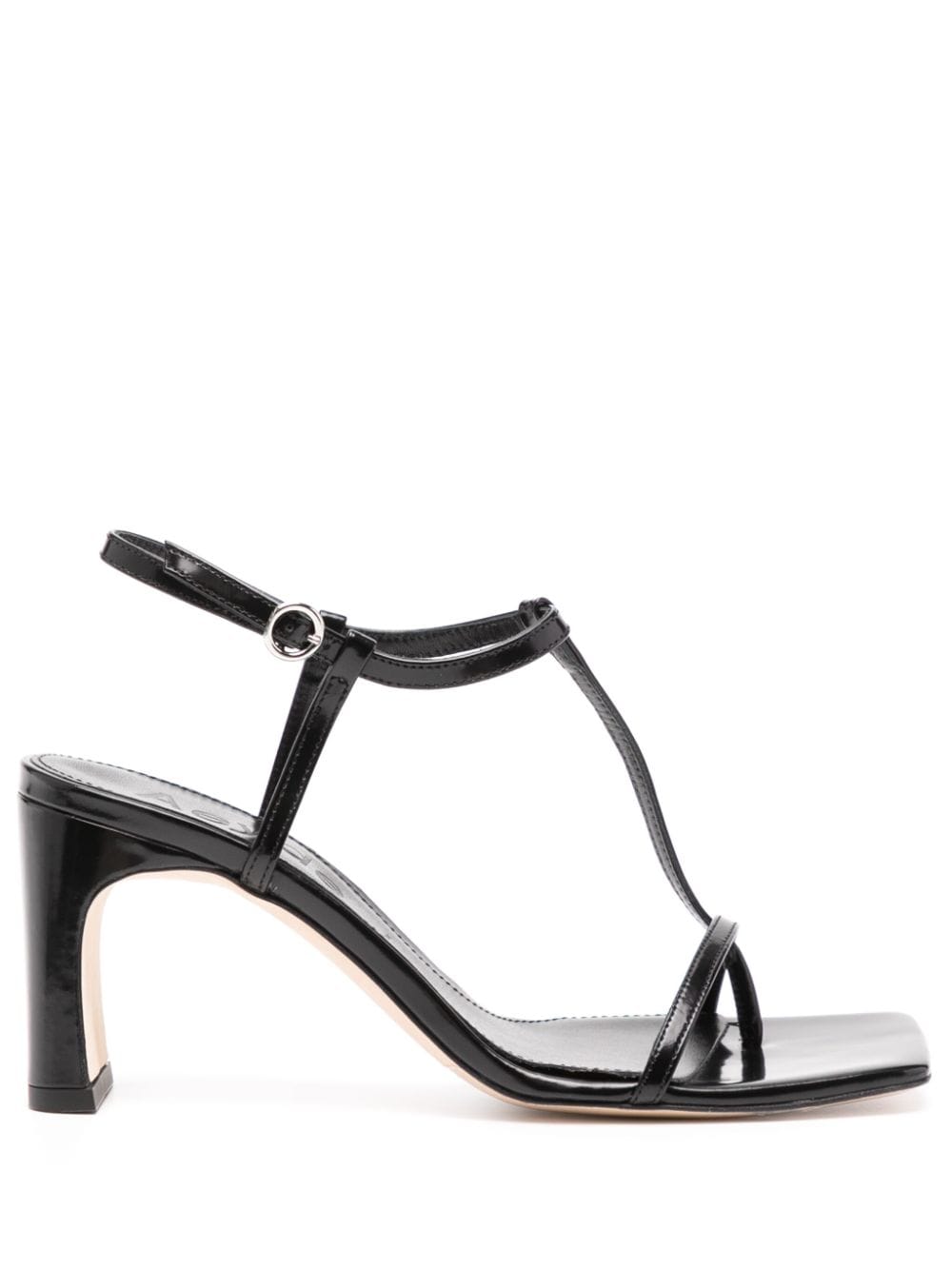 Aeyde Hilma 80mm leather sandals - Black von Aeyde