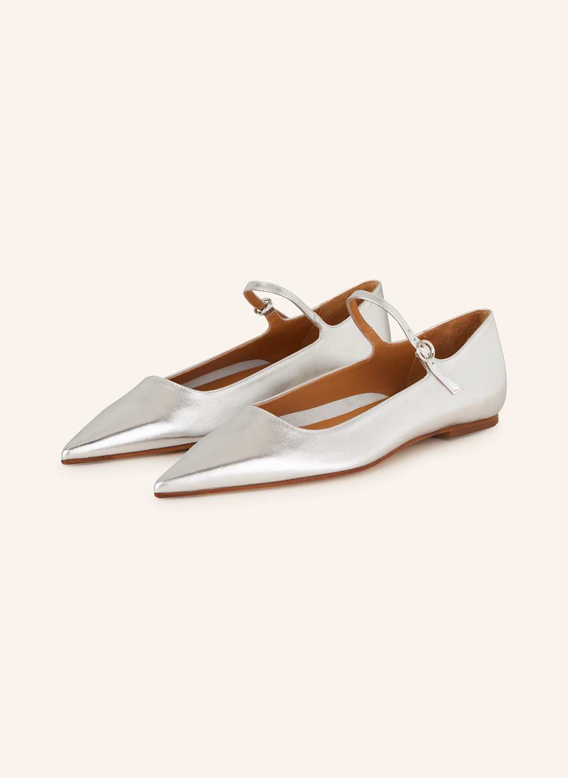 Aeyde Mary-Jane-Ballerinas Cleo silber Aeyde Mary-Jane-Ballerinas Cleo silber von Aeyde