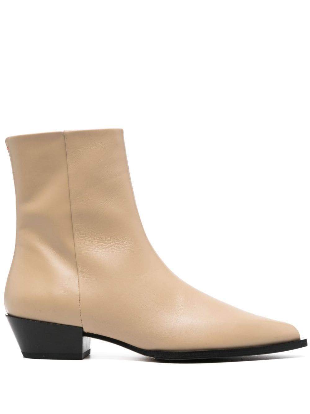 Aeyde Ruby leather ankle boots - Neutrals von Aeyde