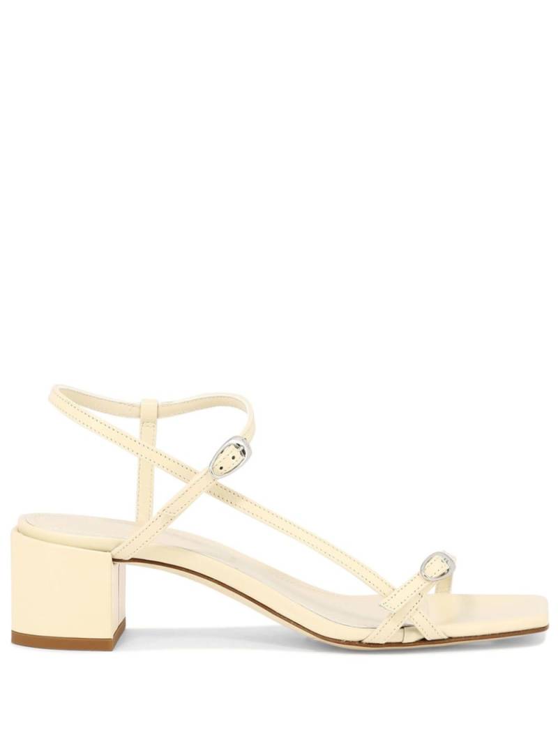 Aeyde Tash 45mm leather slingback sandals - Neutrals von Aeyde