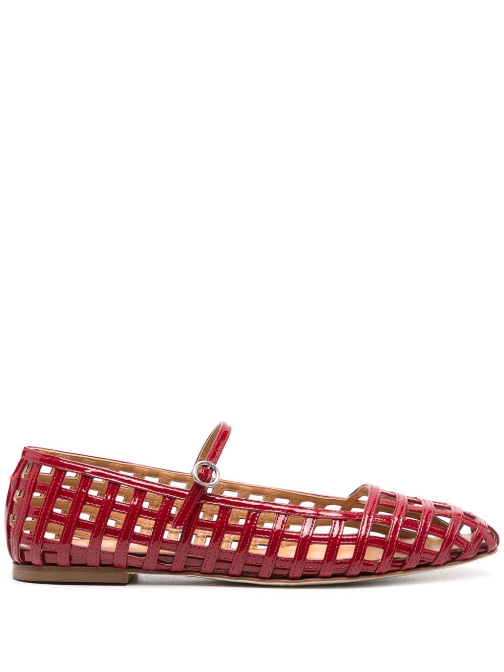 Aeyde Uma Caged ballerina shoes - Red von Aeyde