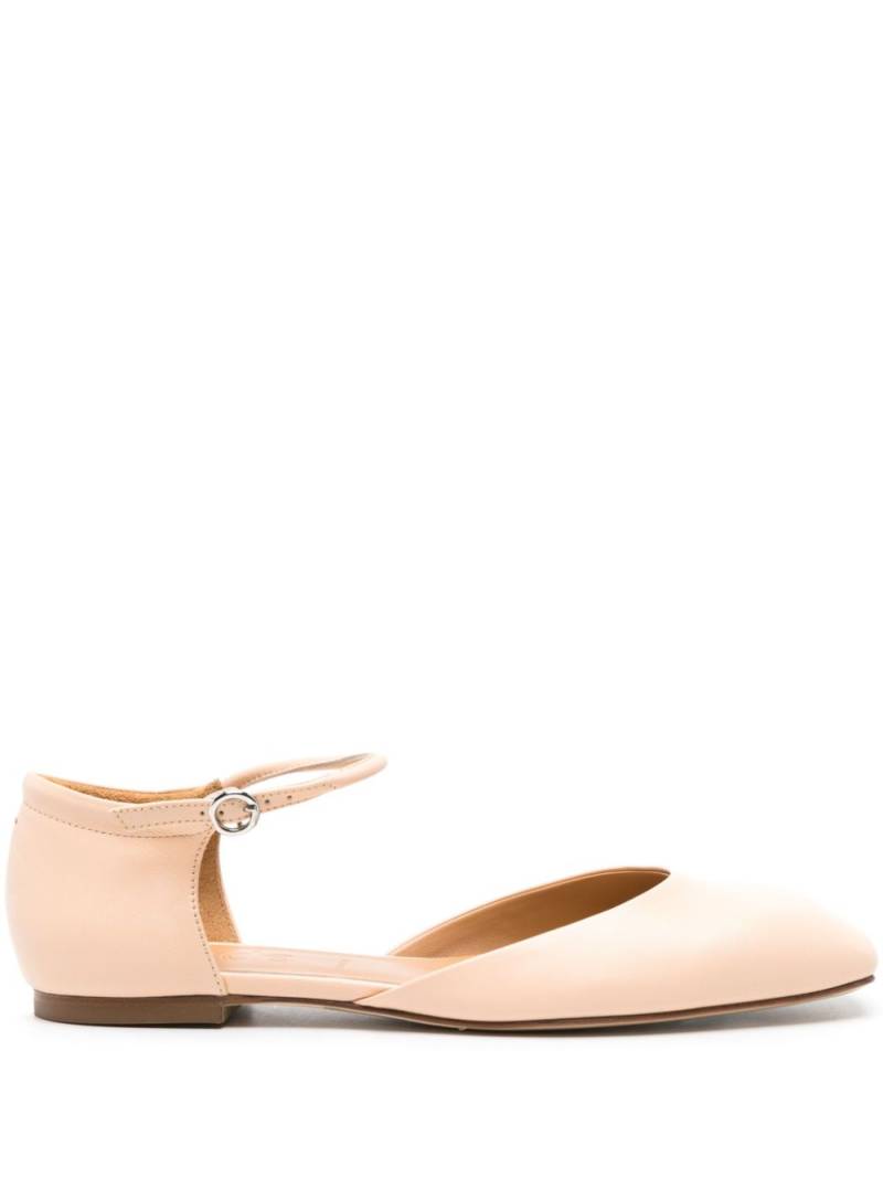 Aeyde Uma leather ballerina shoes - Neutrals von Aeyde