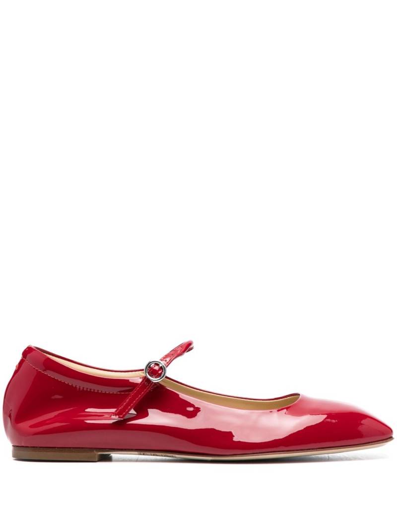 Aeyde Uma patent leather Mary Jane shoes - Red von Aeyde