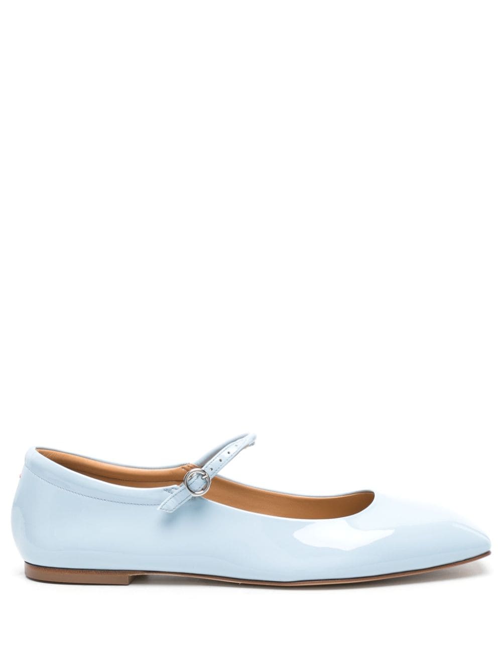 Aeyde Uma patent-leather ballerina shoes - Blue von Aeyde