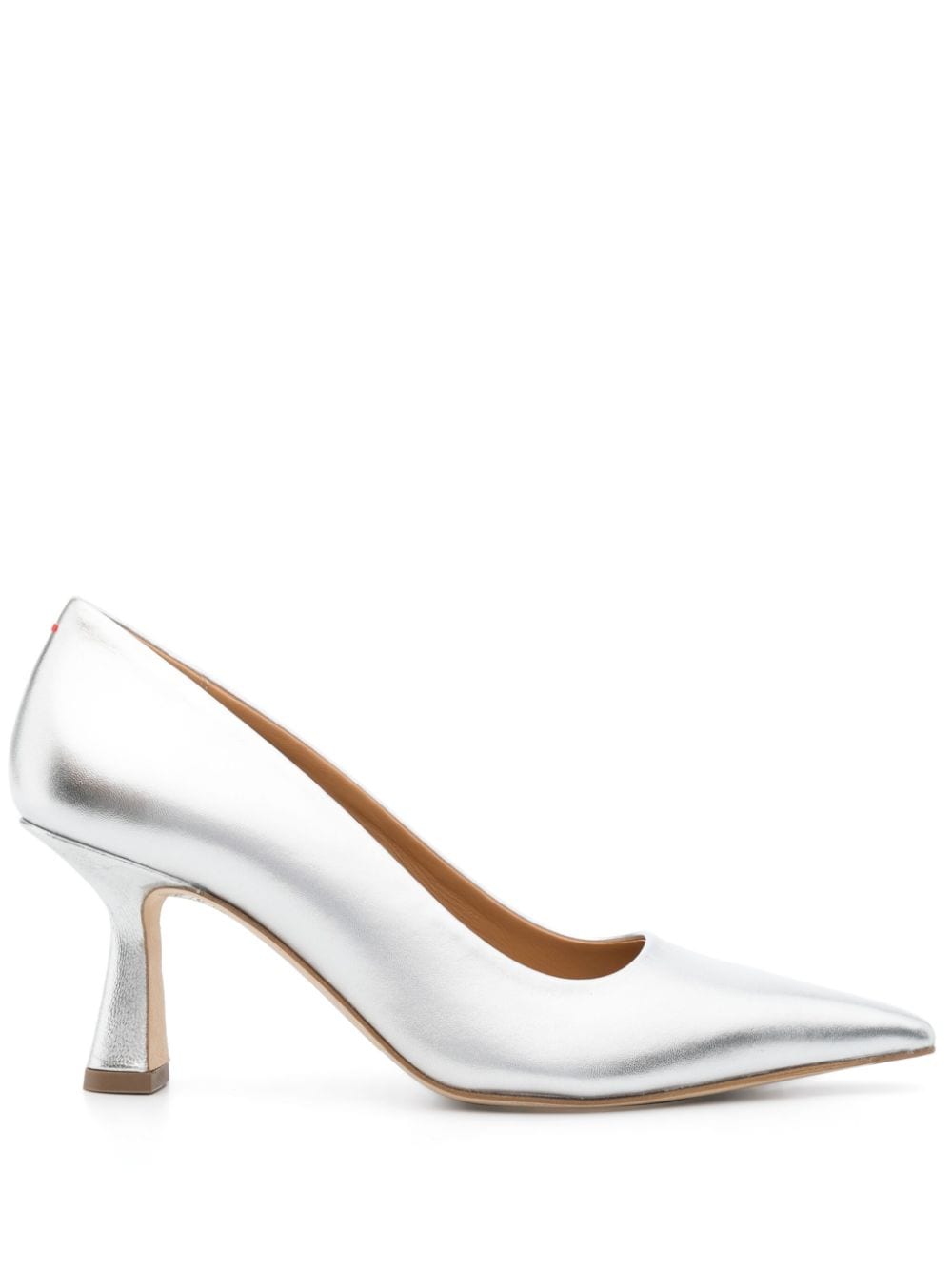 Aeyde Xandra 75mm leather pumps - Silver von Aeyde