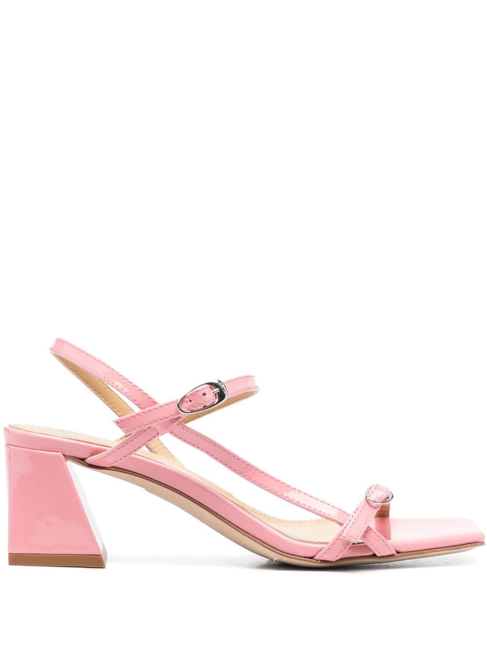 Aeyde buckle-strap patent-leather sandals - Pink von Aeyde