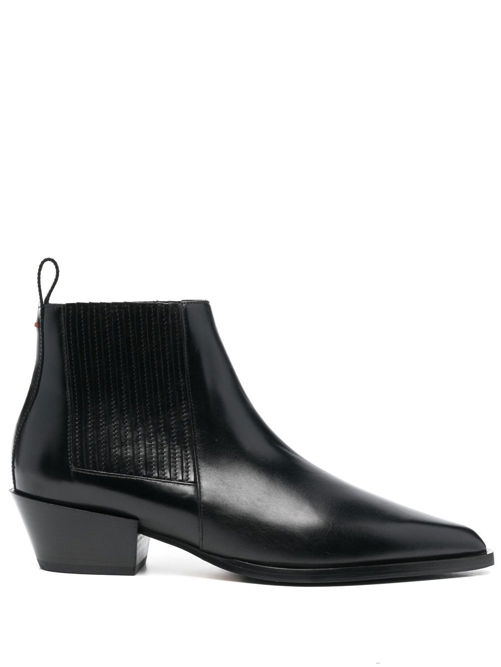 Aeyde pointed-toe leather ankle boots - Black von Aeyde