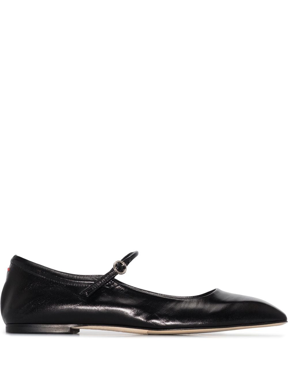 Aeyde square toe ballerina shoes - Black von Aeyde