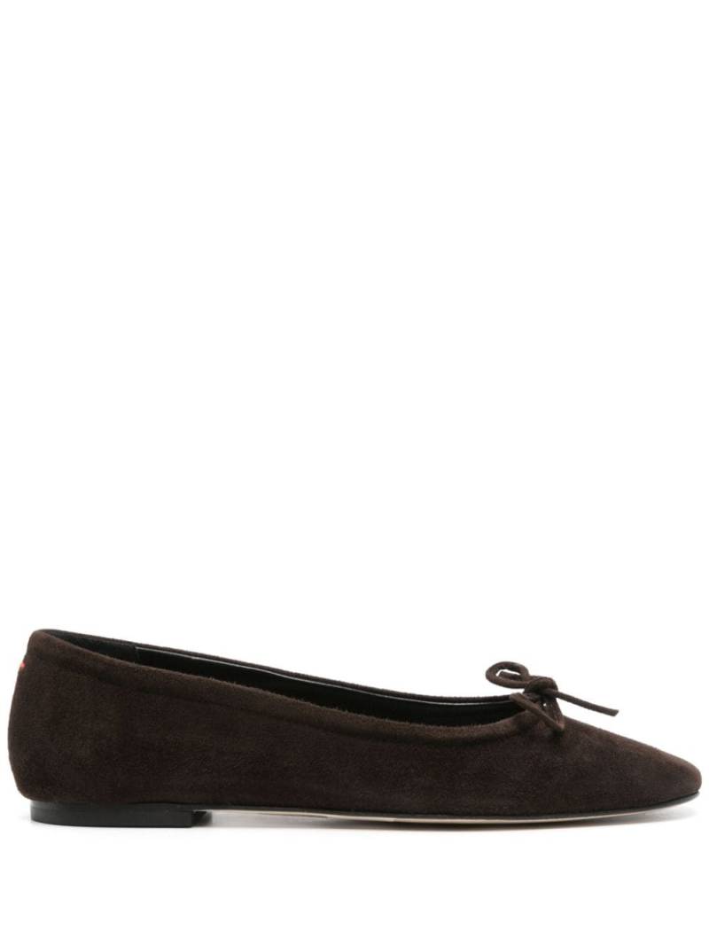 Aeyde suede ballerina shoes - Brown von Aeyde