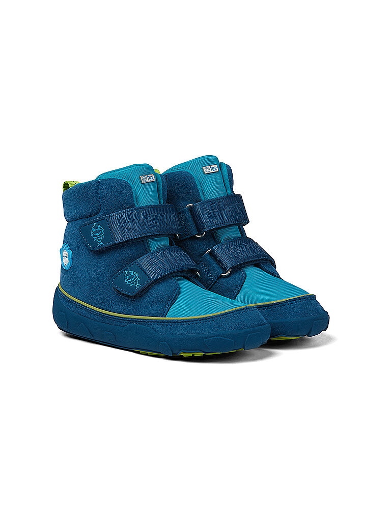 AFFENZAHN Kinder Barfußschuhe - Boots Hai Jump Midboot  blau | 26 von Affenzahn