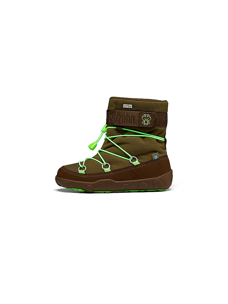 AFFENZAHN Kinder Winterstiefel SNOWY FROSCH grün | 21 von Affenzahn