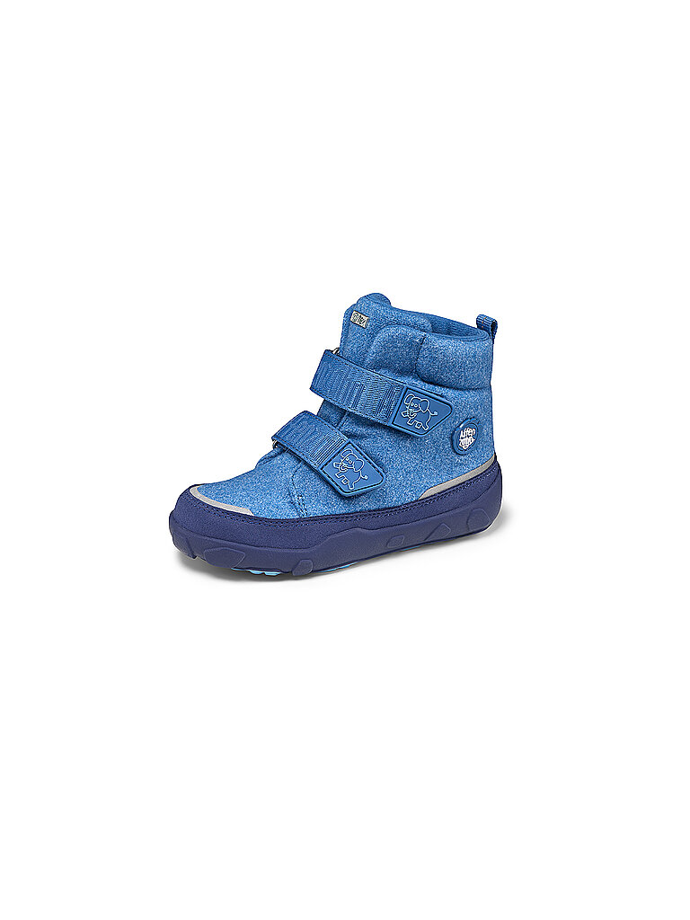 AFFENZAHN Kinder Winterstiefel WOLLE COMFY Elefant blau | 21 von Affenzahn