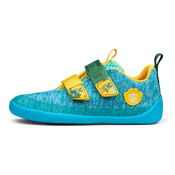 Affenzahn - Kid's Barfußschuh Knit Happy - Barfussschuhe Gr 29 creative bear / turquoise von Affenzahn