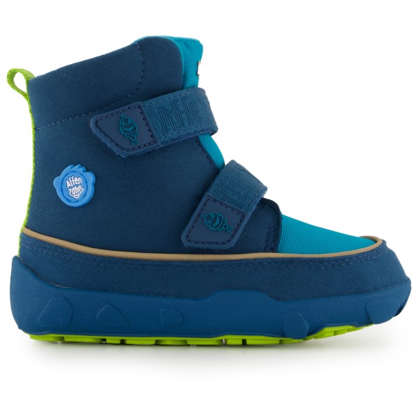 Affenzahn - Kid's Comfy Jump Midboot Vegan Hai - Winterschuhe Gr 21;22;23;24;25;26 blau von Affenzahn