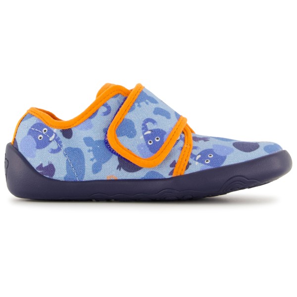 Affenzahn - Kid's Hausschuh Baumwolle Movy - Hüttenschuhe Gr 22 blau von Affenzahn
