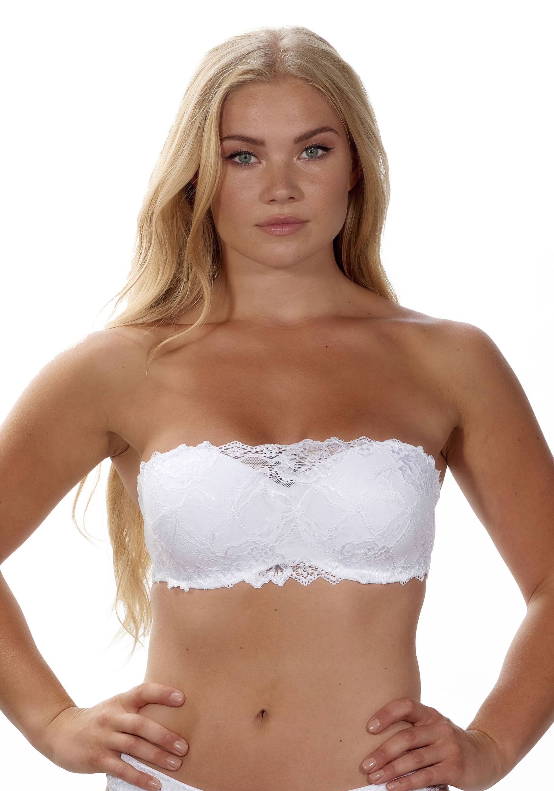 After Eden D-cup & up Bandeau-BH »ANNA«, mit zarter Spitze von After Eden D-cup & up