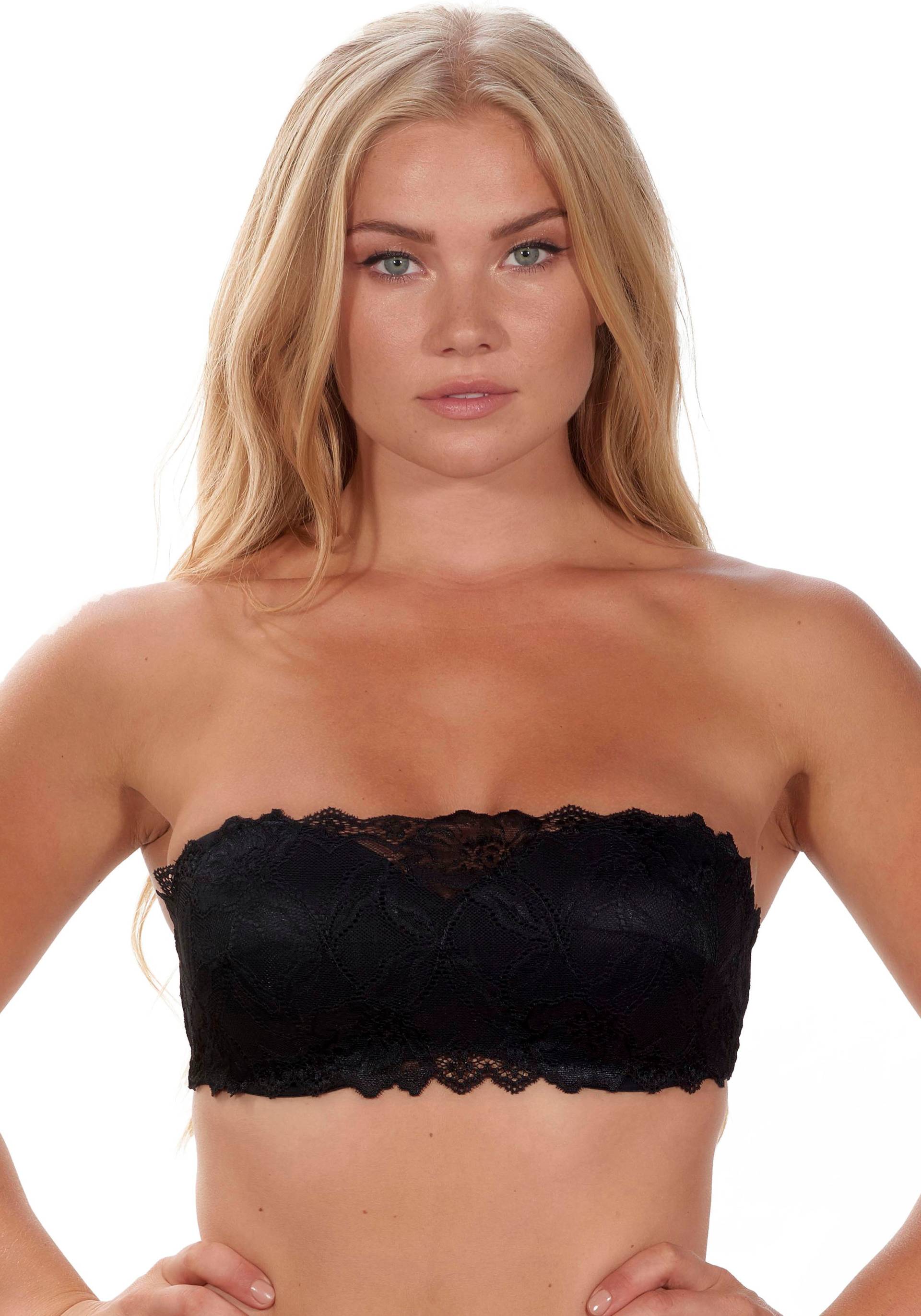 After Eden D-cup & up Bandeau-BH »ANNA«, mit zarter Spitze von After Eden D-cup & up