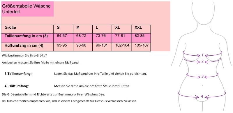 After Eden D-cup & up Hipster »Merrin«, mit Spitzen-Details von After Eden D-cup & up