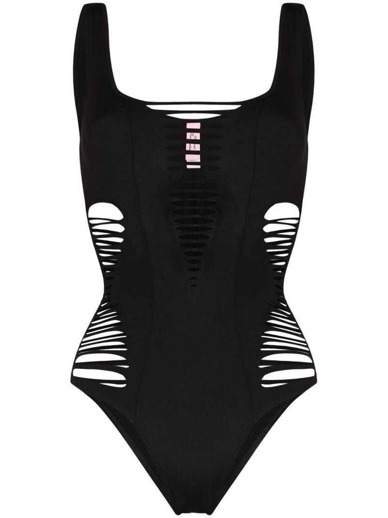 Agent Provocateur Dakotta semi-sheer swimsuit - Black von Agent Provocateur