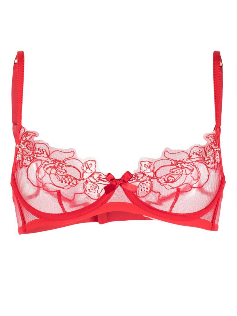 Agent Provocateur Lindie floral-embroidered underwire bra von Agent Provocateur