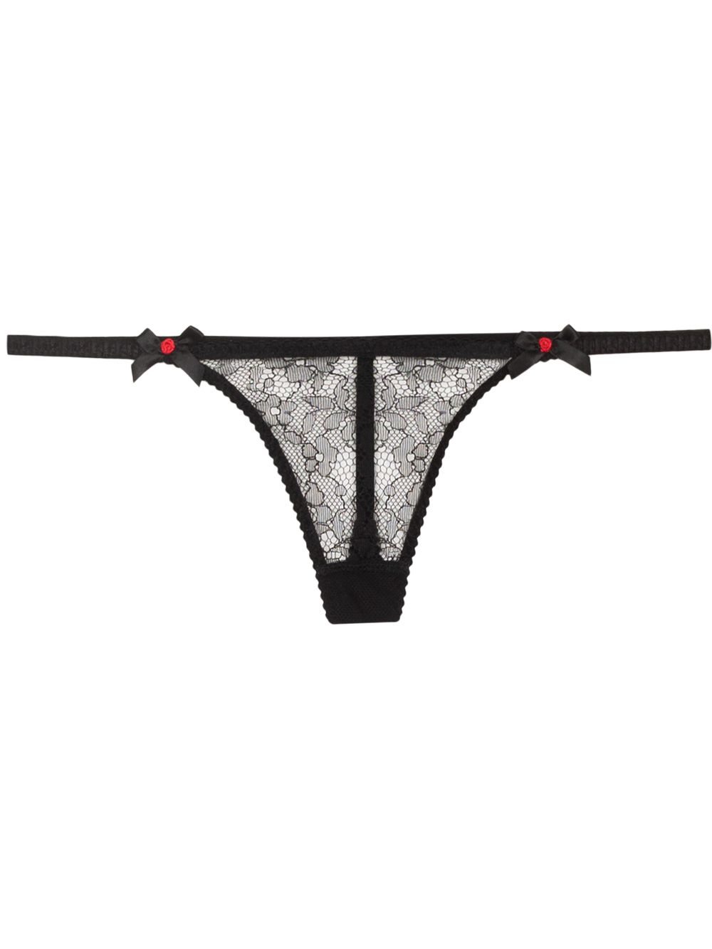 Agent Provocateur Lorna floral-lace thong - Black von Agent Provocateur