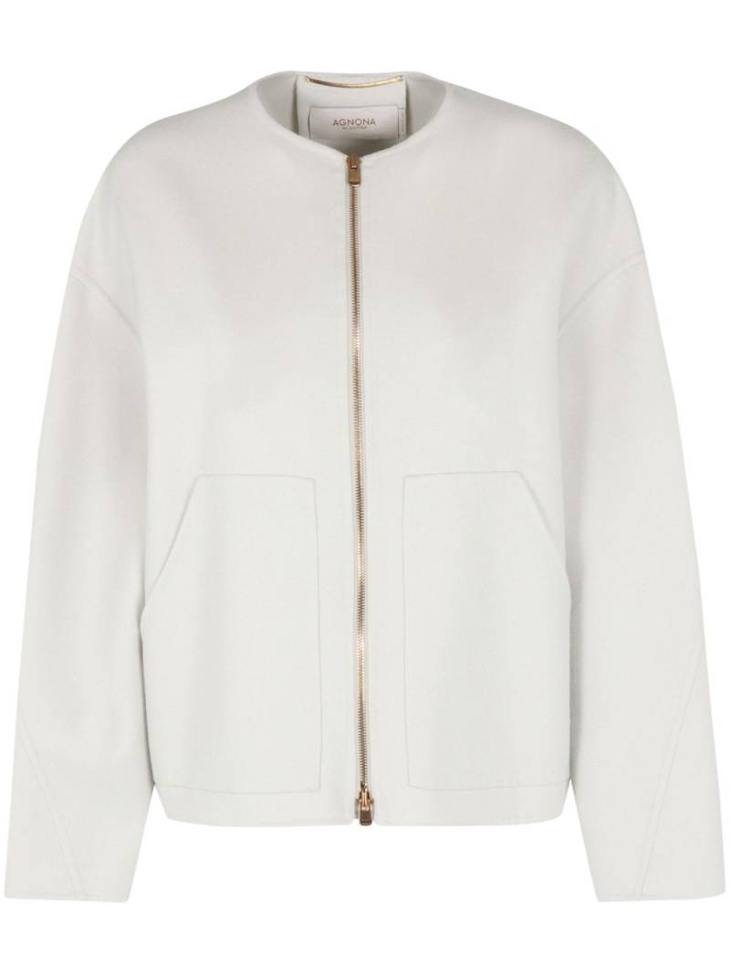 Agnona cotton-blend jacket - Neutrals von Agnona