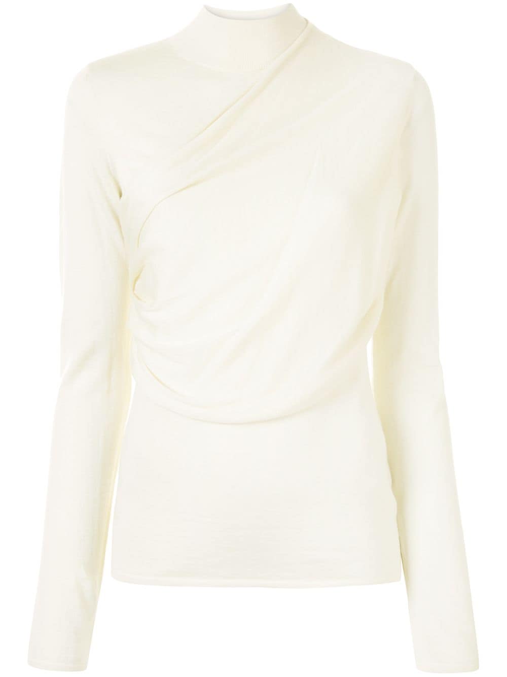 Agnona draped high-neck jumper - Yellow von Agnona