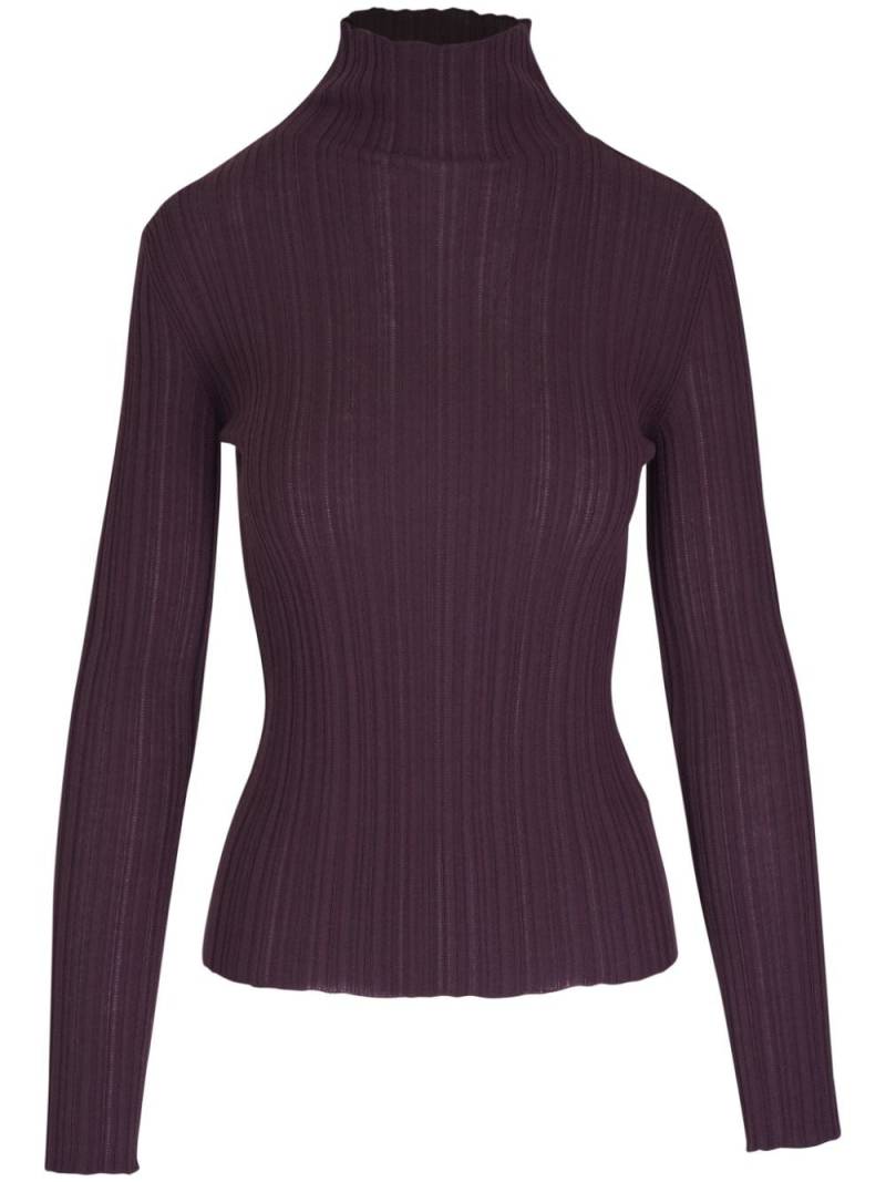 Agnona high-neck knitted jumper - Brown von Agnona