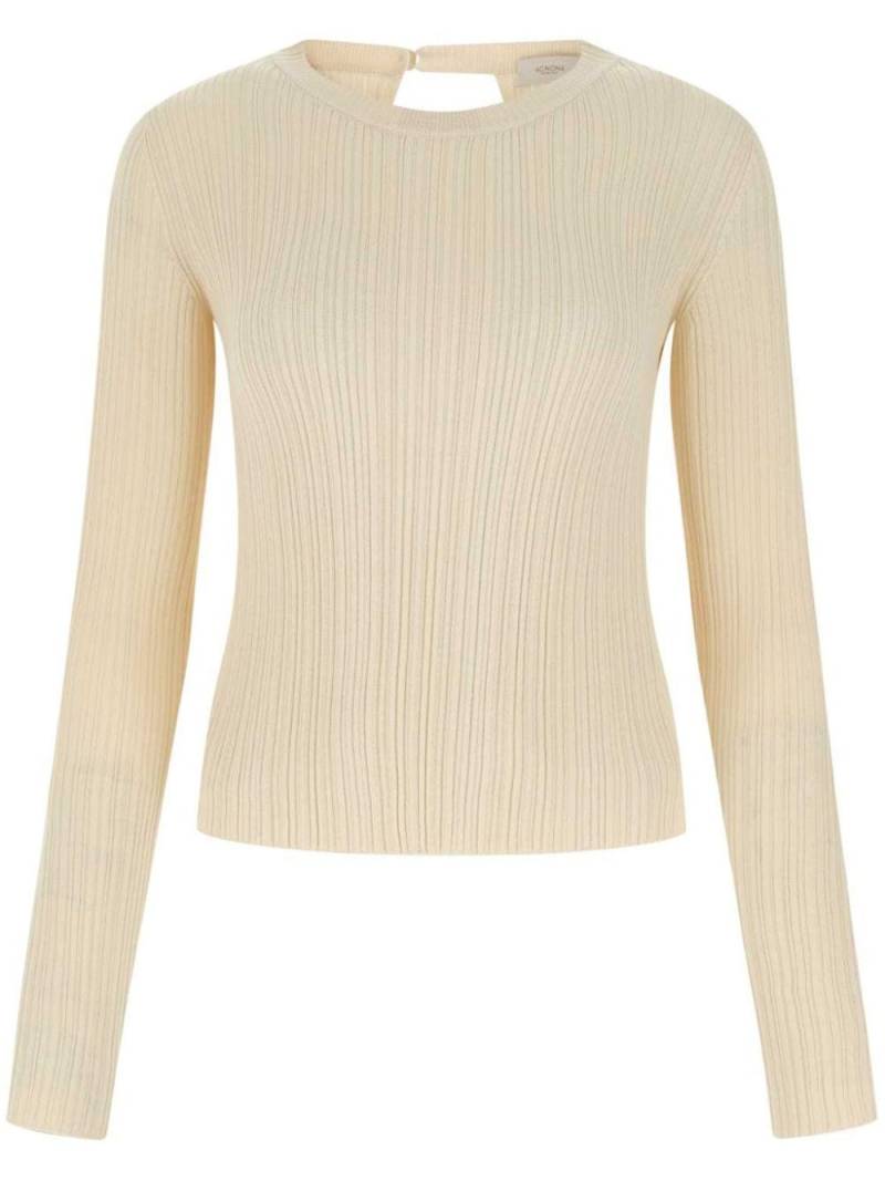 Agnona long-sleeve knitted jumper - Neutrals von Agnona