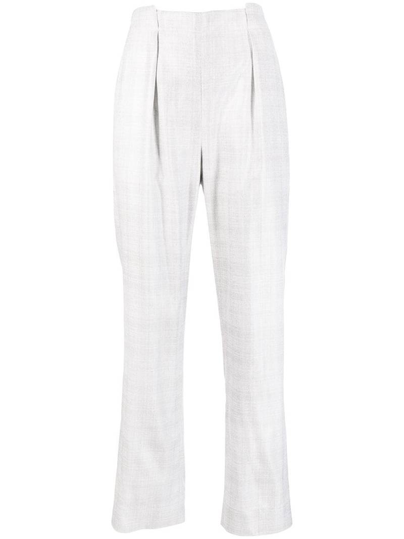 Agnona pleat-front check trousers - Grey von Agnona