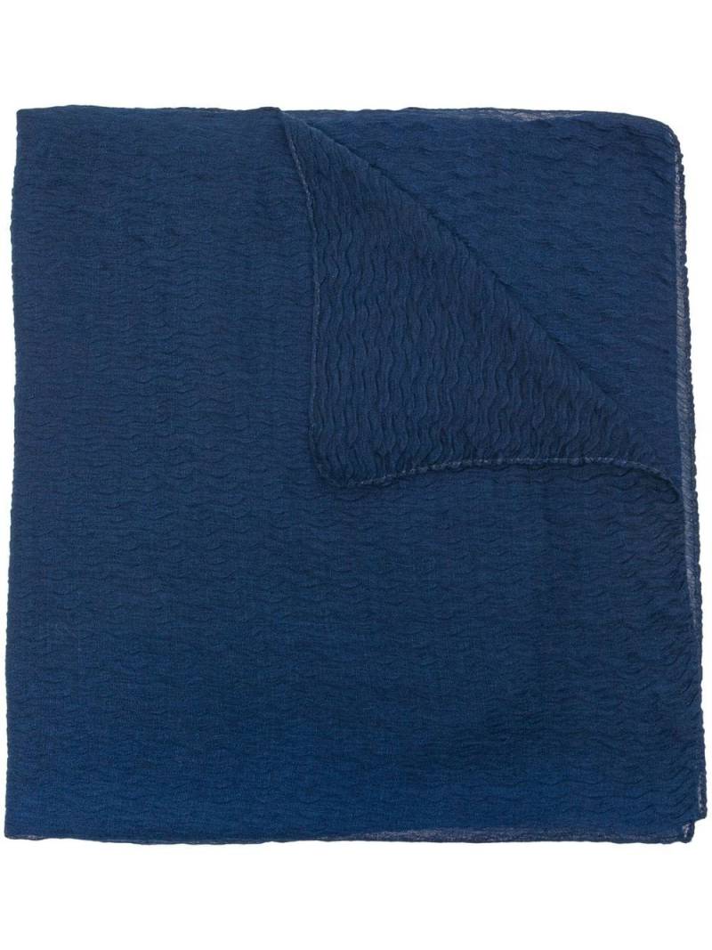 Agnona textured cashmere-silk scarf - Blue von Agnona