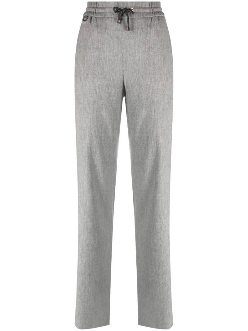 Agnona wool-blend straight-leg trousers - Grey von Agnona