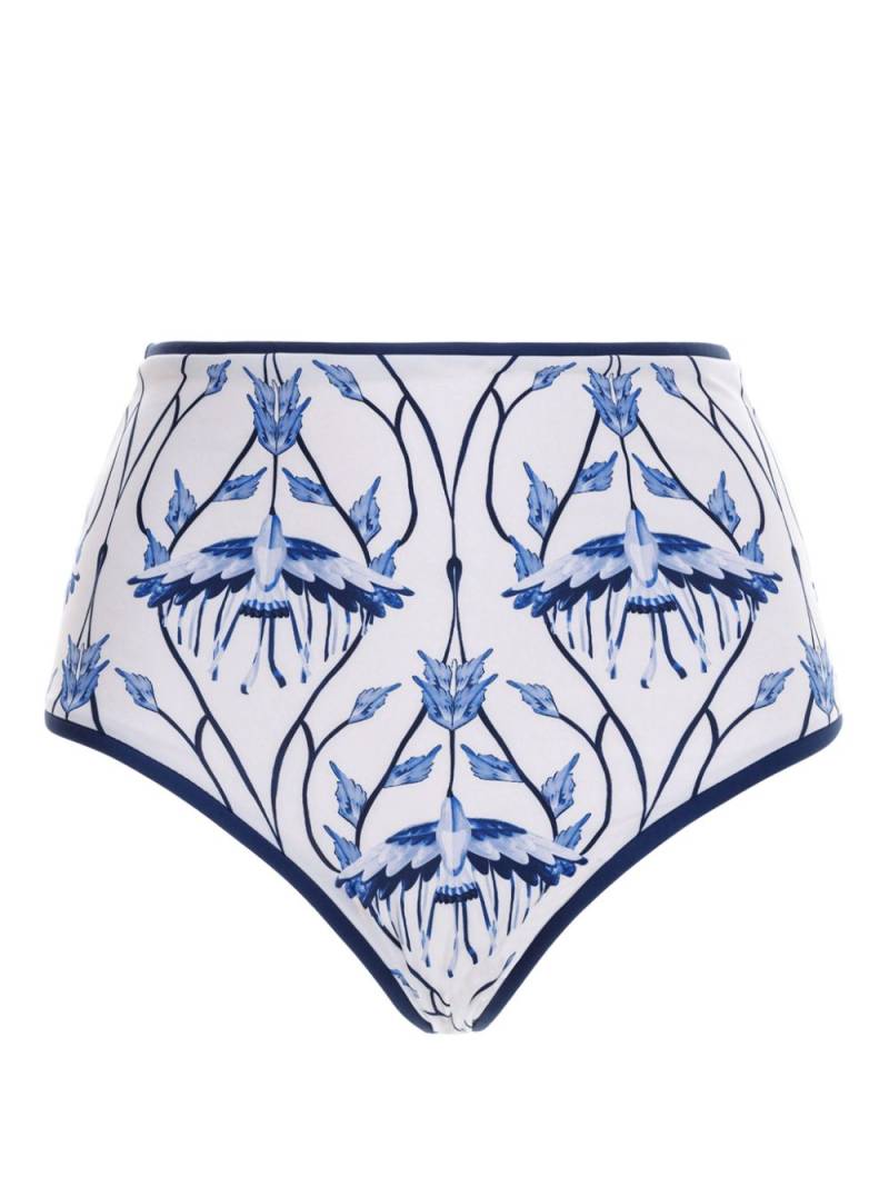 Agua By Agua Bendita Magenta Cometa graphic-print bikini bottoms - White von Agua By Agua Bendita