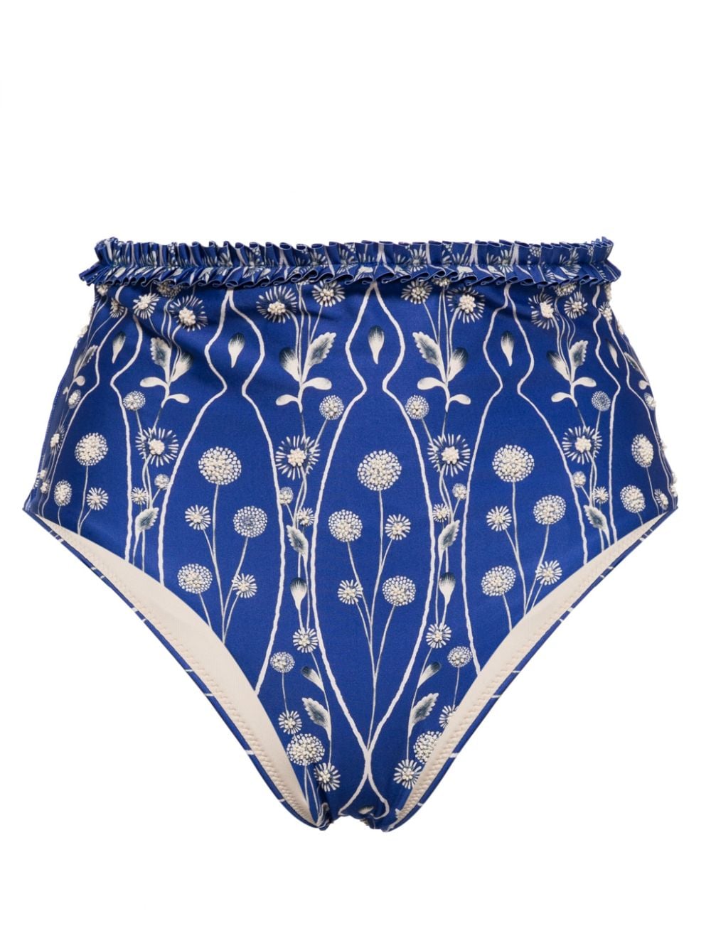 Agua By Agua Bendita Nopal floral-print bikini bottoms - Blue von Agua By Agua Bendita