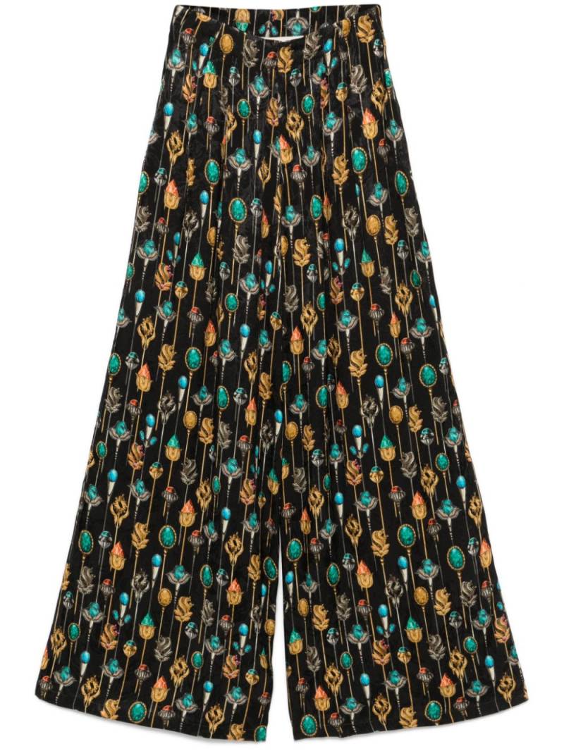 Agua By Agua Bendita Pinon Ornamento trousers - Black von Agua By Agua Bendita