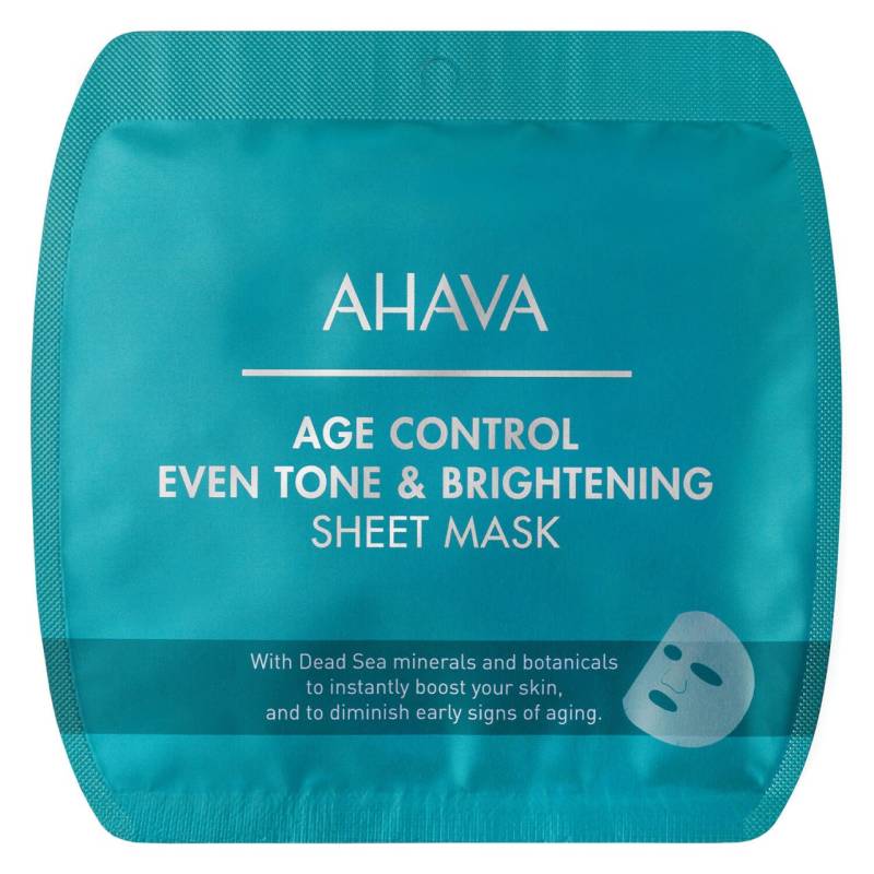 DeadSea Minerals - Age Control Even Tone & Brightening Sheet Mask von Ahava