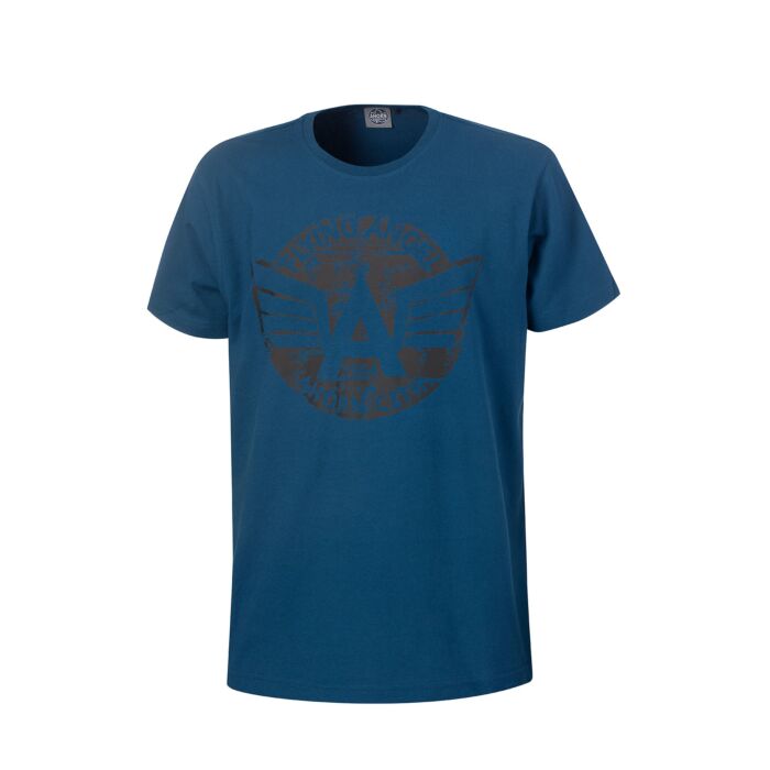 Ahorn T-Shirt mit Aufdruck, stahlblau, 6XL von Ahorn