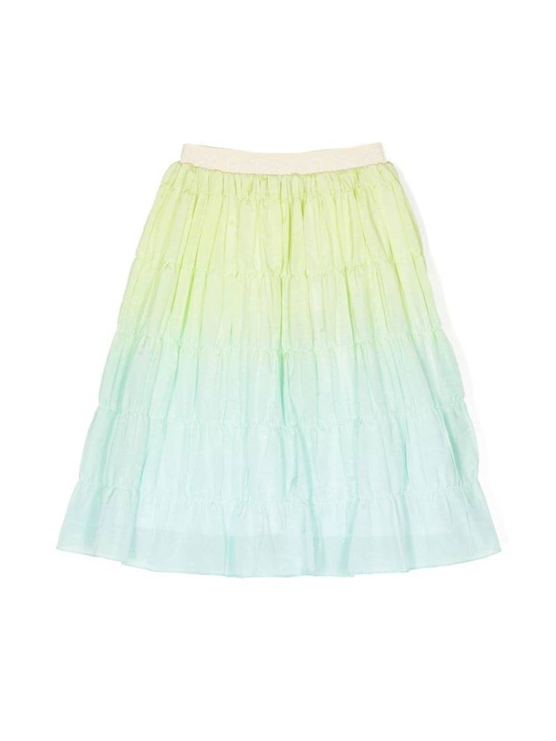 Aigner Kids gradient-effect skirt - Green von Aigner Kids