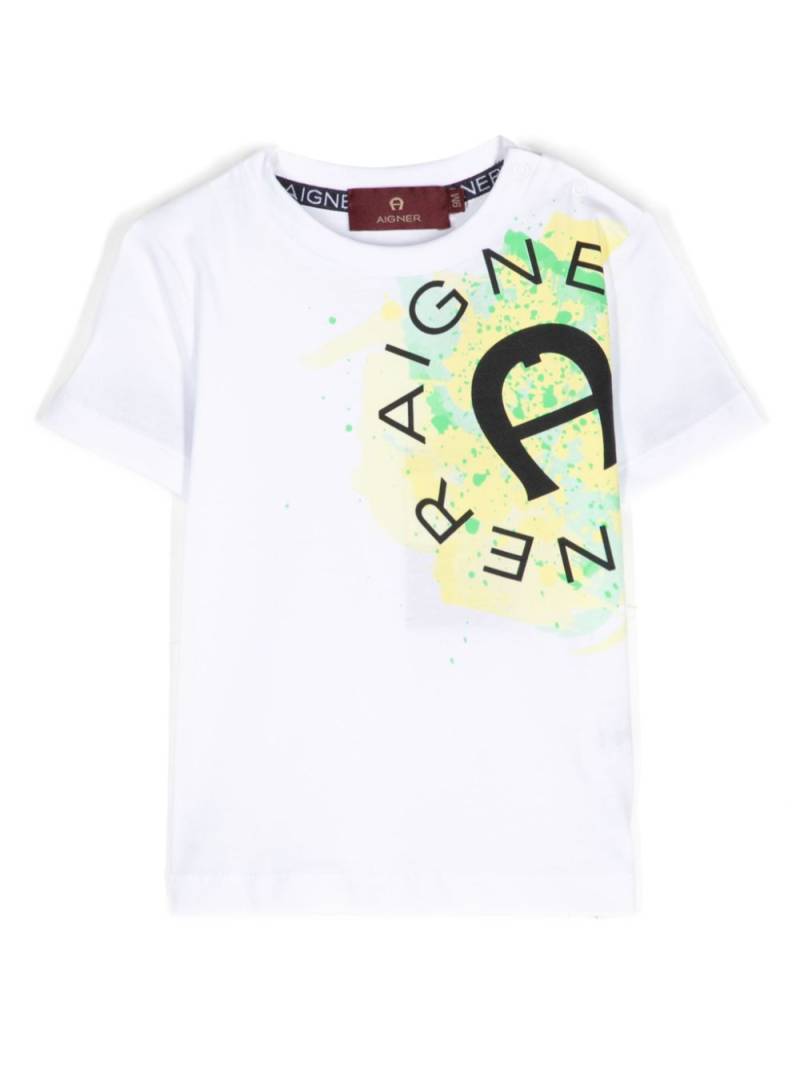 Aigner Kids graphic-printed T-shirt - White von Aigner Kids