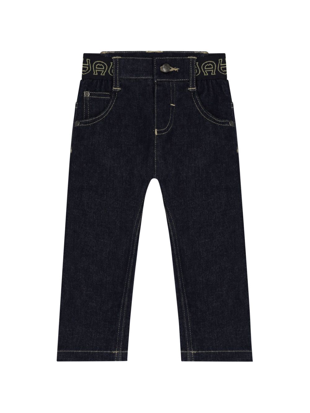 Aigner Kids logo-embroidered jeans - Blue von Aigner Kids